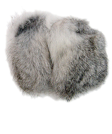 イヤーラックス　リアルファー　シルバーラビット　S-Mサイズ