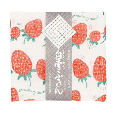 白雪　白雪友禅ふきん　いちご