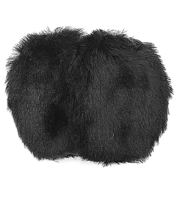 イヤーラックス　フェイクファー　ブラック　S-Mサイズ