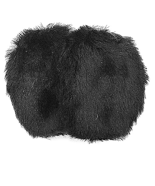 イヤーラックス　フェイクファー　ブラック　S-Mサイズ