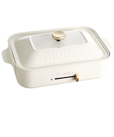 ブルーノ（BRUNO）　コンパクトホットプレート　ホワイト