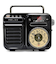 リラックス（RELAX）　マルチレトロラジオ　ブラック
