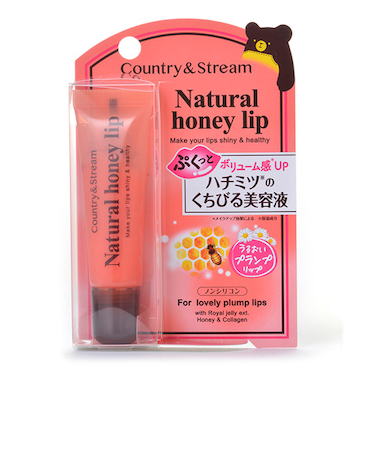 カントリー＆ストリーム　ハニーフルリップ　もも色ボリューム　10g