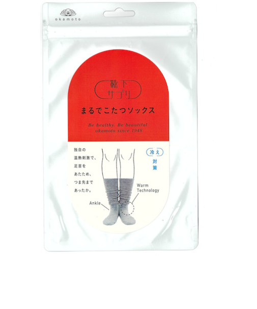 靴下サプリ　まるでこたつソックス　23～25cm　グレー