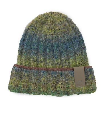 FREEKNOT　かすりリブニットワッチ　Y3200－F－60　グリーン