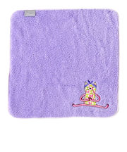 アミカ（AMICA）　アップリケ　ハンカチ　（パッケージ仕様）　ヨガねこ