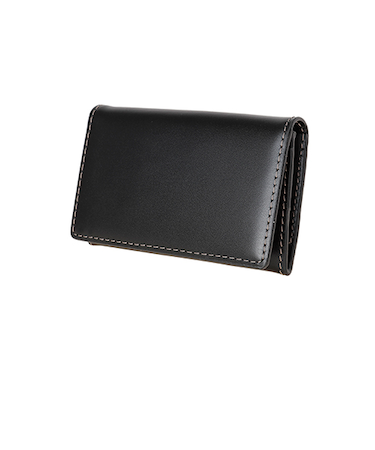 ハンズオリジナル　牛革製ベーシック名刺入れ　ブラック