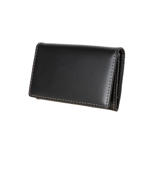 ハンズオリジナル　牛革製ベーシック名刺入れ　ブラック