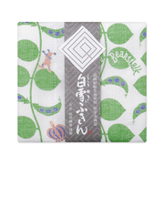 白雪　白雪友禅ふきん　ジャックと豆の木　グリーン