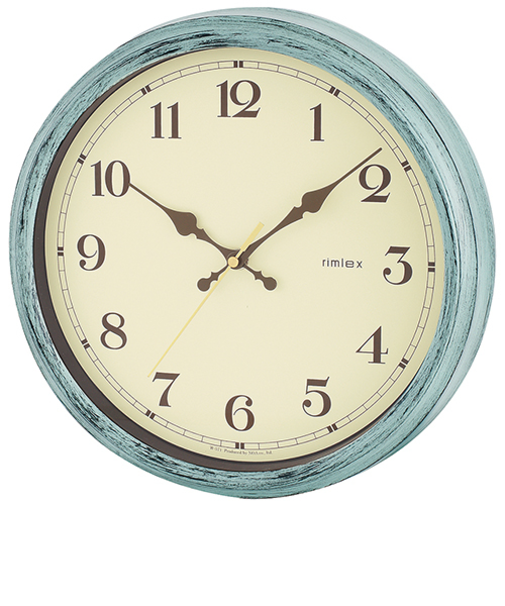 ノア精密　電波時計　エアリアルレトロ　W－571　グリーン