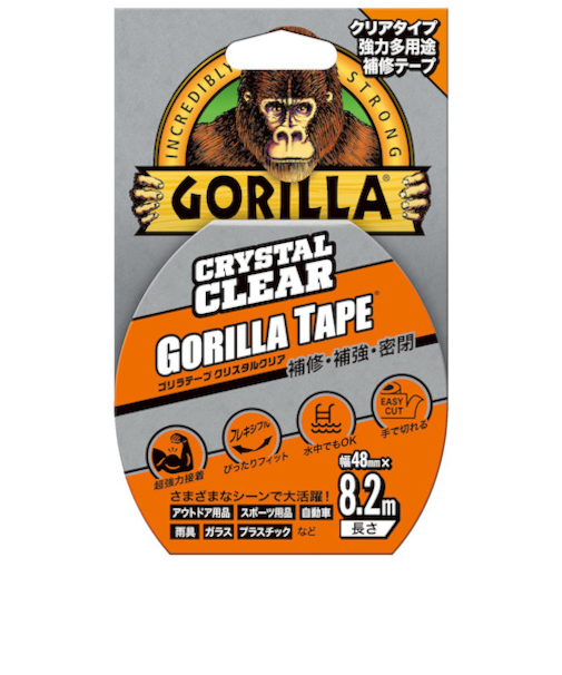 GORILLA　ゴリラテープ　強力多用途補修テープ　1778　クリスタルクリア