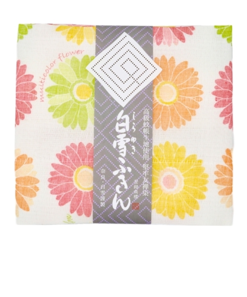 白雪　白雪友禅ふきん　ガーベラ
