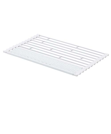 山崎実業　タワー（tower）　折り畳み水切り　シリコーントレー付き　S　5057　ホワイト