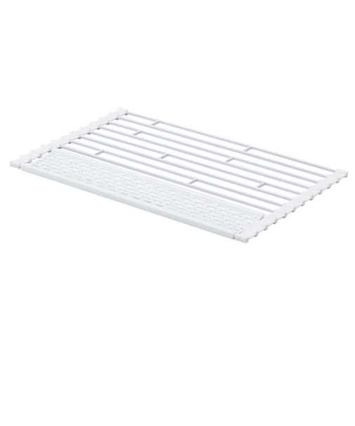 山崎実業　タワー（tower）　折り畳み水切り　シリコーントレー付き　S　5057　ホワイト