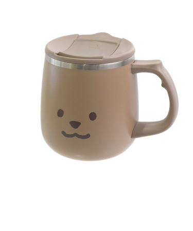 サブヒロモリ　ムームー　ステンレスサーモマグカップ　400mL　SHI3513－27　ちょこくま　ブラウン