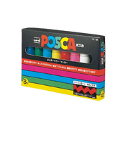 三菱鉛筆　ポスカ　太字角芯　PC－8K8C　8色セット