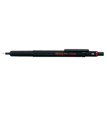 ロットリング（rOtring）　600　メカニカルペンシル　0.5mm　ブラック