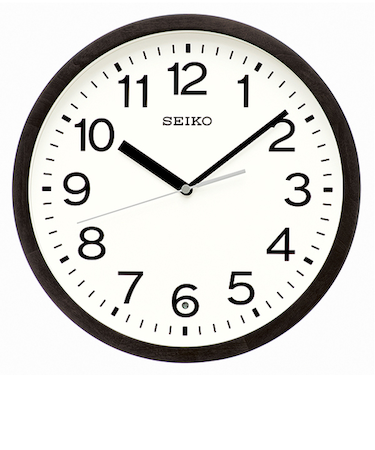 セイコー（SEIKO）　天然木枠シンプル電波掛時計　KX249K