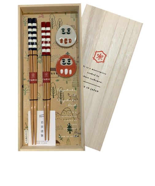 カワイ　ミルクボーダー箸置き揃え