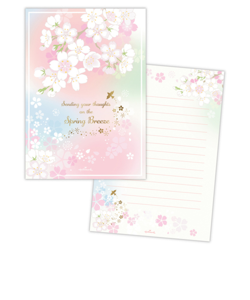 ホールマーク（Hallmark）　桜柄レターパッド　842437　スプリングブリーズ