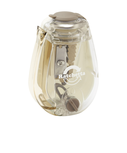 ソニック（sonic）　ラチェッタ　ハンディ鉛筆削り　芯先調整機能付　EK－2164－I　アイボリー