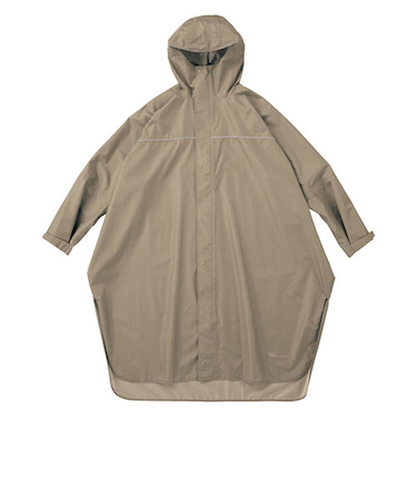 ダブリュピーシー（Wpc.）　レインバイシクルスリーブポンチョ　R－1122　ベージュ