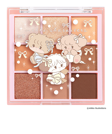 ミッコ（Mikko）　アイシャドウパレット　ブラウン