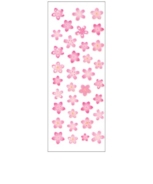 オクヤマ　ラメ入りシール　CR279　桜
