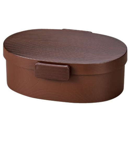 【お買い得】　ハコヤ（HAKOYA）　さっと洗えるお弁当箱　タイト式　800mL　栃木目