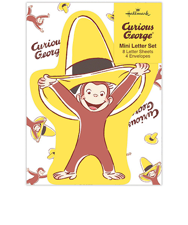 ホールマーク（Hallmark）　ミニレターセット　おさるのジョージ