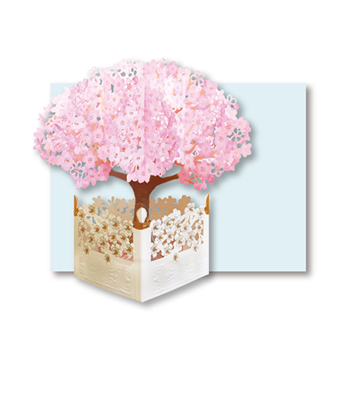 リーフワークカンパニー　桜ポップアップカード　桜の木　SP－008