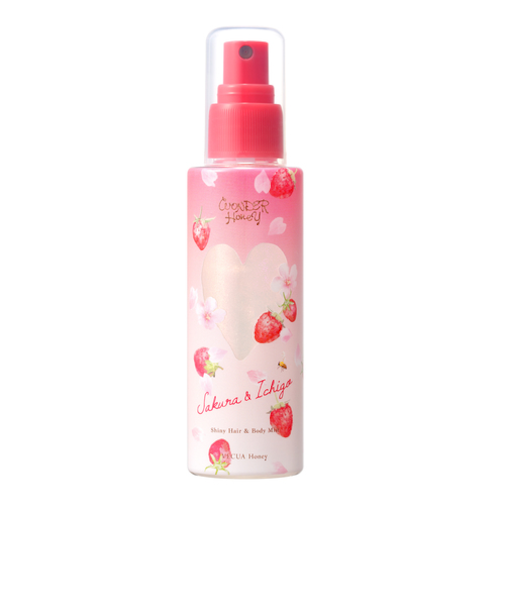 ベキュアハニー（VECUA　Honey）　ワンダーハニー　きらめきヘア＆ボディフレグランスミスト　野イチゴサクラ　70mL