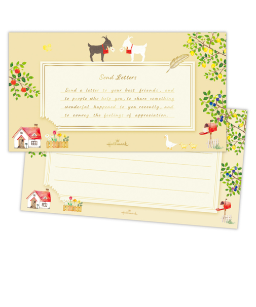 ホールマーク（Hallmark）　一筆箋　シロヤギクロヤギ