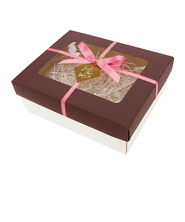 【バレンタイン】　インディゴ　スウィーツボックス　ブラウン／ピンク