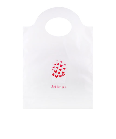 【バレンタイン】　インディゴ　デイリーバッグ　S　ハートレター　10枚入