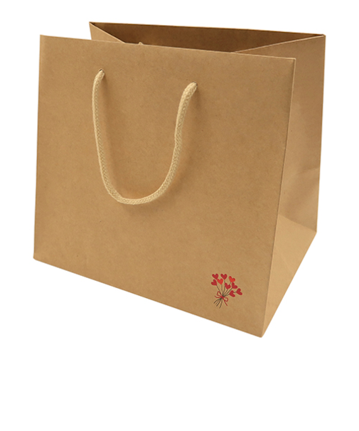 【バレンタイン】　インディゴ　キャリーバッグ　M　ハートブーケ　クラフト