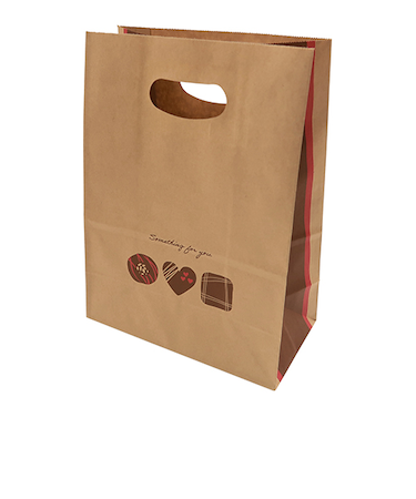 【バレンタイン】　インディゴ　ハンディバッグ　ボンボンショコラ　クラフト　5枚入