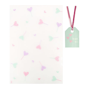 【バレンタイン】　インディゴ　シースルーバッグ　M　ロリポップ　10枚入