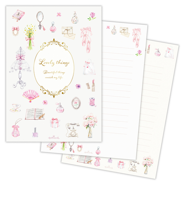 ホールマーク（Hallmark）　レターパッド　ラブリーシングス　2柄10枚入り