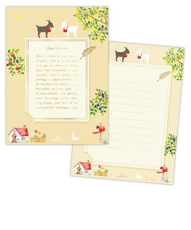 ホールマーク（Hallmark）　レターパッド　シロヤギクロヤギ　1柄10枚入り