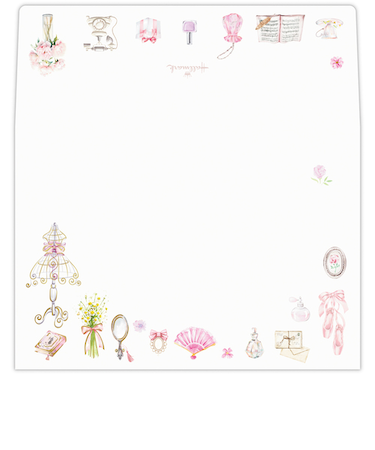 ホールマーク（Hallmark）　レターパッド用封筒　ラブリーシングス　1柄4枚入り