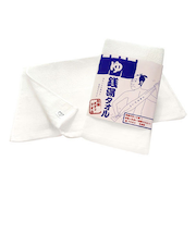 おぼろタオル　銭湯タオル　ホワイト