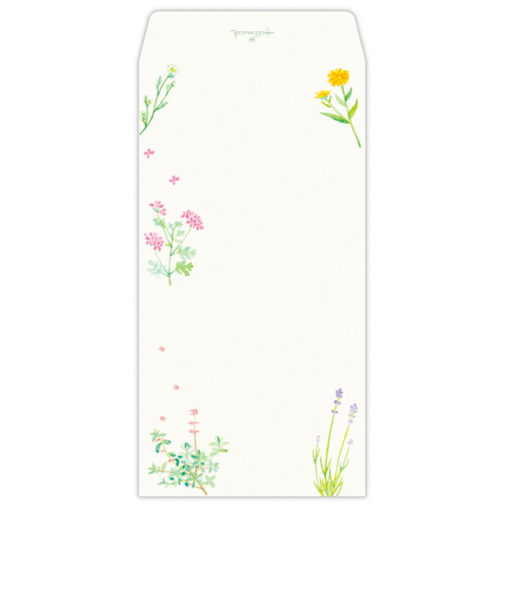 ホールマーク（Hallmark）　レターパッド用封筒　ハーブの薫り　1柄4枚入り