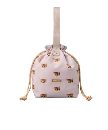 ポール＆ジョー（PAUL＆JOE）　ランチ巾着バッグ　ヌネット・ピンクベージュ