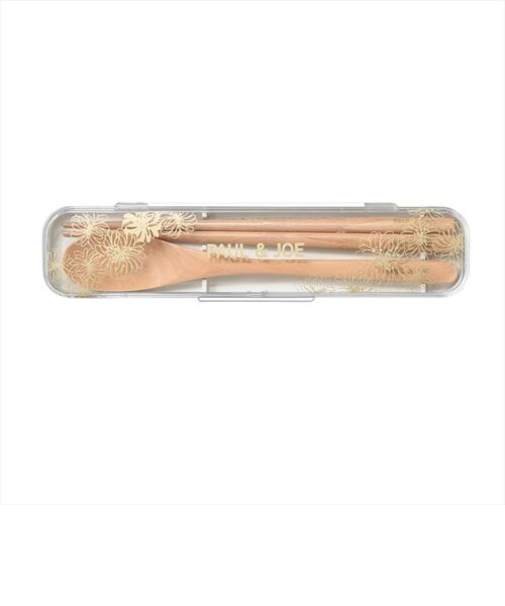 ポール＆ジョー（PAUL＆JOE）　箸・スプーン箱セット　ホワイト