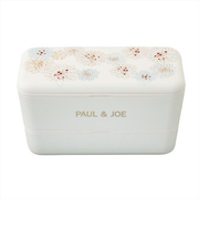 ポール＆ジョー（PAUL＆JOE）　ランチボックス長方形2段　クリザンテーム・ホワイト