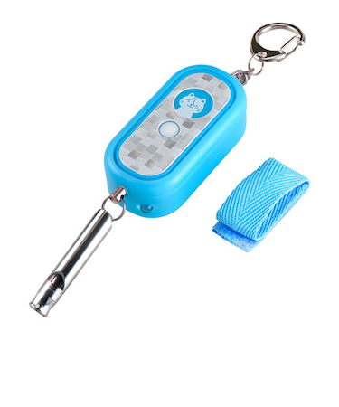 エルパ（ELPA）　光る防犯アラーム（ホイッスル付き）　AKB－300BL　ブルー