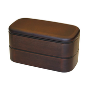 【お買い得】　ミタニ　山中塗　木目メンズスクウェア弁当　栃木目　1000mL