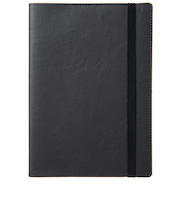 【2026年3月始まり】　ラコニック（LACONIC）　仕事計画　ワークダイアリー　合皮　A5　ウィークリーバーチカルレフト　LALM86　ブラック　月曜始まり