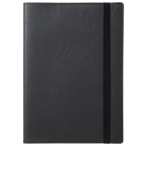 【2026年3月始まり】　ラコニック（LACONIC）　仕事計画　ワークダイアリー　合皮　A5　ウィークリーバーチカルレフト　LALM86　ブラック　月曜始まり